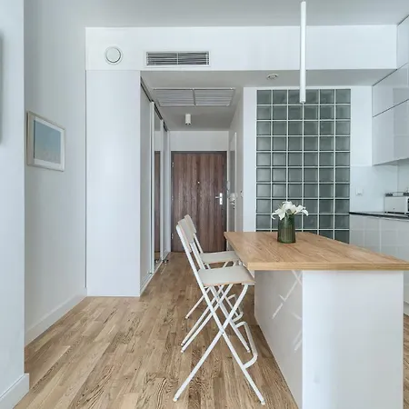 Hanza Tower 22 White Jacussi & Sauna & Pool & Lägenhet Szczecin