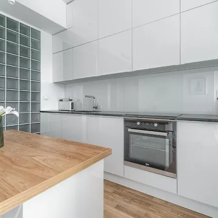 Lägenhet Hanza Tower 22 White Jacussi & Sauna & Pool &