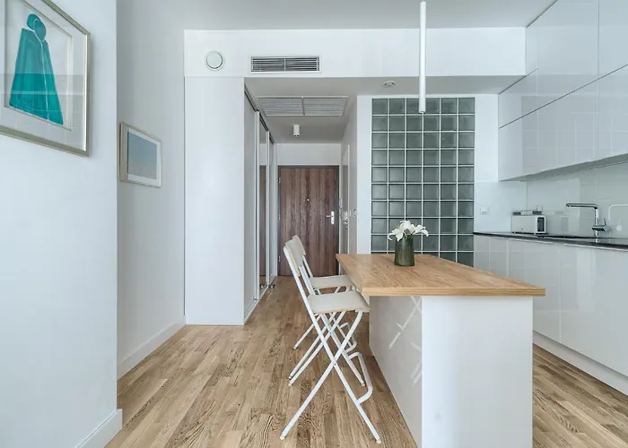 Hanza Tower 22 White Jacussi & Sauna & Pool & Daire Szczecin