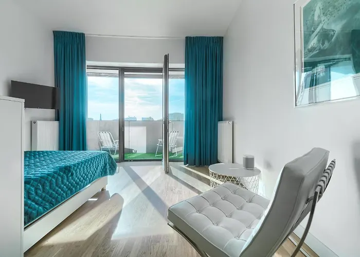 Apartment Hanza Tower 22 White Jacussi & Sauna & Pool & *